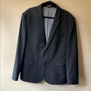 Express Men's Black Suit Jacket - XL (Extra Slim)